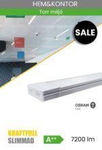 Slimmad LED-allroundarmatur med hög prestanda G3 1500mm 50W/4000K