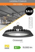 Dimbar LED Highbay med sensor och fjärrkontroll 100W/4000K